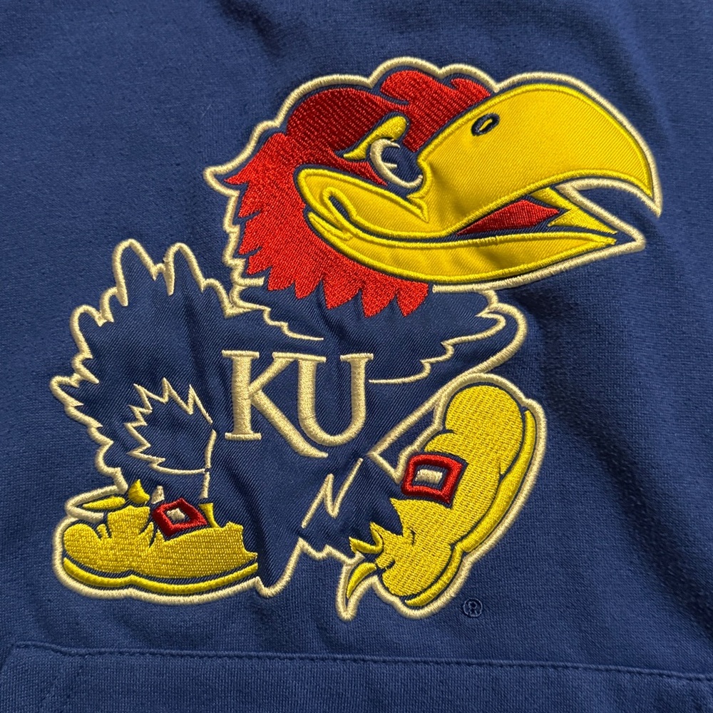 Colosseum kanas Blue and Red Jayhawks Sweater - Picture 2 of 5